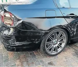  ??  ?? Tinyiko Ngobeni's car was hit from behind by a victim of car hijacking and the third-party insurance rejected her claim.