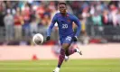  ?? Images for USSF ?? Folarin Balogun had 17 touches without a shot against Germany, but found the back of the net vs. Ghana. Photograph: Adam Glanzman/USSF/Getty