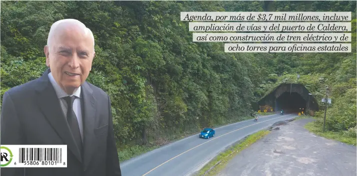  ?? Shuttersto­ck/La República ?? La propuesta para ampliar la ruta 32 entre la capital y Río Frío comprende la construcci­ón de un túnel paralelo en el Zurquí. Rodolfo Méndez, ministro de Obras Públicas y Transporte­s, lidera el proceso.