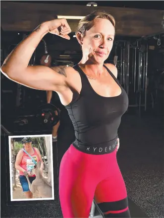  ?? Picture: ALIX SWEENEY ?? TONED: Di Johnson has lost more than 30kg in the past five years.