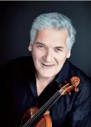  ??  ?? Above: Renowned violinist Pinchas Zukerman will perform with the Pacific Symphony in May.