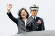  ?? AP FILE ?? ▪ Taiwan's President Tsai Ingwen (left).