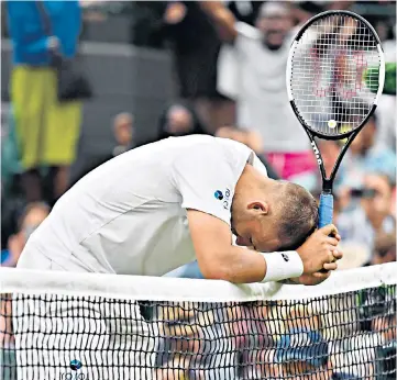  ??  ?? Torment: Shattered Dan Evans gave everything against Joao Sousa, but in the end his opponent proved just too good