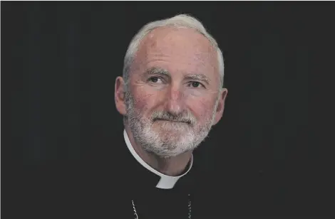  ?? JULIO CORTEZ AP PHOTO/ ?? Bishop David O’Connell, of the Archdioces­e of Los Angeles, attends a news conference at the Fall General Assembly meeting of the United States Conference of Catholic Bishops, in 2021, in Baltimore.