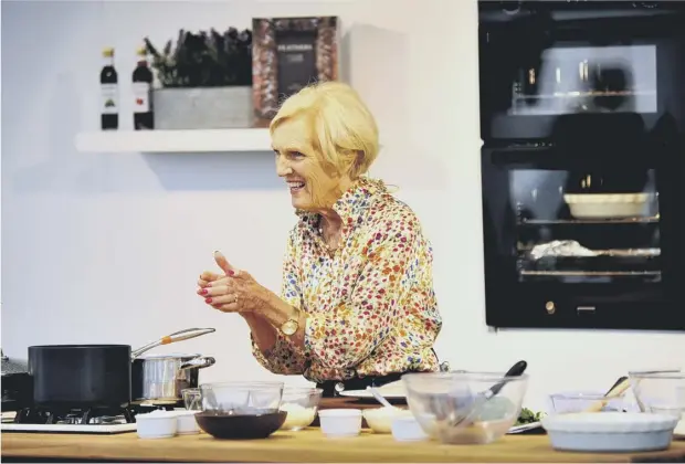  ??  ?? The queen of cakes Mary Berry reminds us of our own family matriarch