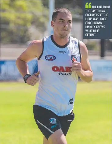  ?? Picture: AAP IMAGE ?? SMART MOVE: Tom Rockliff is fitting right in at new club Port Adelaide Power.