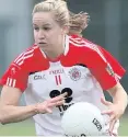  ??  ?? On song: Tyrone’s Gemma Begley is in top scoring form
