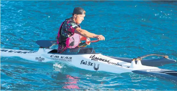  ?? Photo / File ?? Kaitaia waka ama paddler Tupuria King will look for his sixth premier men’s title at the waka ama nationals this week at Lake Kara¯ piro.