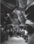  ??  ?? Tourists take in Upper Antelope Canyon outside of Page on Sept. 21, 2016.