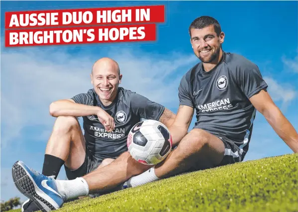  ?? Picture: HOLLIE ADAMS ?? GAME ON: Aussies Aaron Mooy and Mathew Ryan return to EPL action this weekend.
