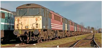  ?? JACK BOSKETT. ?? The former army base at Long Marston was renamed Quinton Rail Technology Centre in 2005, and has storage space for some 1,000 rolling stock items on 20km of sidings. Customers include the large rolling stock operating companies of Porterbroo­k,...