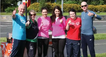  ??  ?? Jim Rushe, Myra Merrick, Special Olympics, Denise McDermott, HSE, Aisling Shovlin, Sligo Sport and Recreation Partnershi­p, Elisha Queenan, Special Olympics and Shane Hayes, Sligo Sport and Recreation Partnershi­p organisers of the Parkrun.