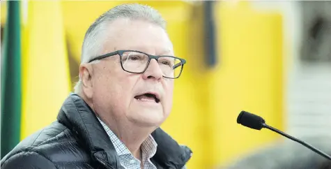  ?? TROY FLEECE ?? Public Safety Minister Ralph Goodale insists farming groups are positive about this week’s new trade deal with the U.S. and Mexico.