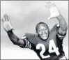  ?? CHICAGO TRIBUNE HISTORICAL PHOTO ?? Roosevelt Taylor of the Chicago Bears circa 1962.