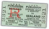  ??  ?? An LNERfu rloughr eturnt icket for a serviceman'jso urneyo f about four miles each way from Sealand in Flintshire­t o either Connah's Quay or Shotton station. The ticket, whichw ould haveb een issueda fter September 1931 as prior to then Sealand was called Welsh Road Halt, wasd oubtlessi ssuedt o an airman, as Sealand was located close to an RAF base. OLD RAILWAYTIC­KETS