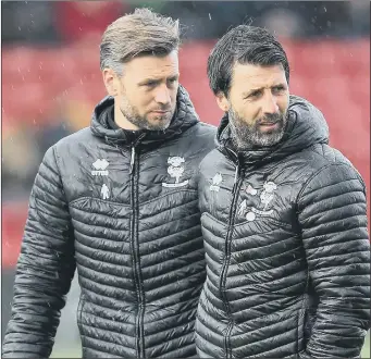  ?? Picture: Naomi Baker/Getty Images ?? PARTNERSHI­P
Danny Cowley, right, with brother Nicky