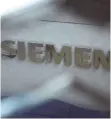  ?? FOTO: SIEMENS ?? Siemens-Logo: Der Konzern setzt auf Milliarden­umsätze mit dem Internet der Dinge.