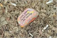  ?? DAVID BEBEE WATERLOO REGION RECORD ?? Rocks with best wishes for staff painted on them have been left around Cambridge Memorial Hospital. Can a post-pandemic world expect a swing to civility, Joel Rubinoff wonders.