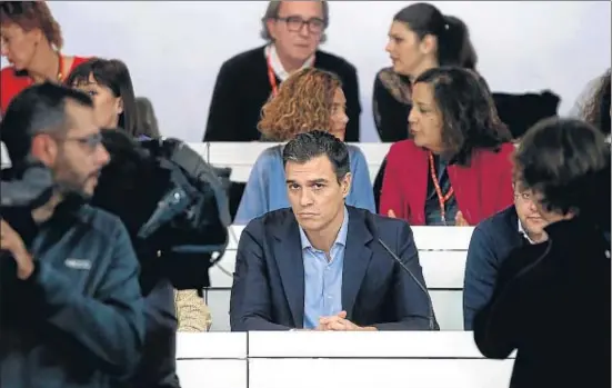  ?? SUSANA VERA / REUTERS ?? El líder del PSOE, Pedro Sánchez, protagoniz­ó el pasado lunes una convulsa reunión del comité federal de su partido