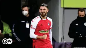  ??  ?? Looking good: Freiburg's Vincenzo Grifo is married to a hairdresse­r