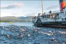  ?? Photogaph:Go Swim Loch Lomond. ?? Swimmers taking part in Go Swim Loch Lomond.