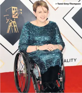  ??  ?? &gt; Tanni Grey-Thompson