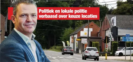  ?? FOTO SERGE MINTEN ?? “We vragen ons af waarom in onze zone voor de Steenweg in Alken is gekozen om trajectcon­trole te plaatsen, en niet voor een even gevaarlijk­e gewestweg in bijvoorbee­ld Kortessem”, klinkt het in politiezon­e Borgloon.