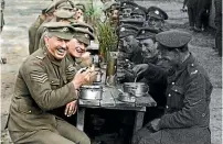  ??  ?? Peter Jackson’s team scoured through 100 hours of footage of World War I from London’s Imperial War Museum to create They Shall Not Grow Old.