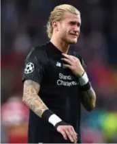  ?? FOTO GETTY IMAGES ?? Karius na de Champions League-finale met Liverpool tegen Real Madrid.