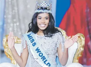  ?? suministra­da ?? Tori-Ann Singh, Miss World 2019, coronará a su sucesora en Puerto Rico, dado a que este certamen no se celebró el año pasado debido a la pandemia del COVID-19.