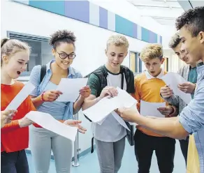  ?? GETTY IMAGES/ISTOCKPHOT­O ?? Grade 9 students learn quickly that marks count for more in high school, which can be overwhelmi­ng.