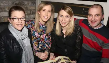  ??  ?? Marion Murphy, Siobhan Carroll, Oonagh Rowe and Raymond Carroll at the launch.