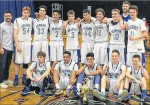  ?? SUBMITTED PHOTO/JONATHAN PENNY ?? The Sydney Academy Wildcats boys are shown after winning their division at the annual Cape Breton High School Basketball League tipoff tournament at Glace Bay High School earlier this month. The Wildcats will host the Sydney Academy Cape Breton Credit...