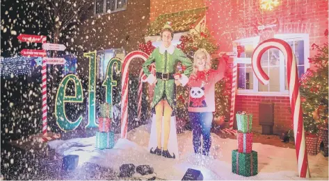  ??  ?? Courtney Chanel of Portsmouth won a home makeover to celebrate Elf’s arrival on Sky Cinema (photo: Oliver Dixon)