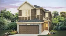  ?? PACESETTER BY STERLING HOMES ?? A rendering of the Denali 4 by Pacesetter by Sterling Homes, displayed in the Cochrane community of Heartland.