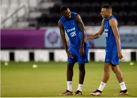  ?? FRANCK FIFE / AFP ?? Marcus Thuram en compagnie de Kylian Mbappé