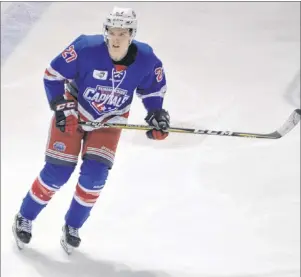  ?? JASON SIMMONDS/JOURNAL PIONEER ?? Summerside native and Summerside D. Alex MacDonald Ford Western Capitals forward Brodie MacArthur will take a 36-game point streak into the 2017-18 Kent Cup playoffs. The Caps open the post-season against the Campbellto­n Tigers at Eastlink Arena on...