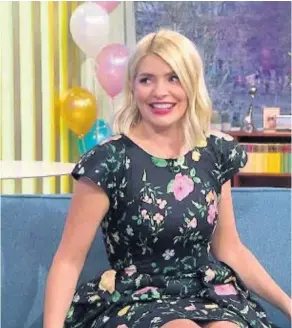  ??  ?? This Morning - Holly Willoughby sobs as This Morning team recreate her second birthday cake. See question 4