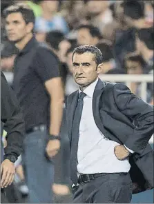  ?? FOTO: PERE PUNTÍ ?? Ernesto Valverde, con el rostro serio tras perder en Butarque contra el Leganés