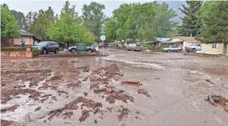  ?? PROVIDED BY COCONINO COUNTY ?? Floodwater­s fill the Museum Fire burn scar.