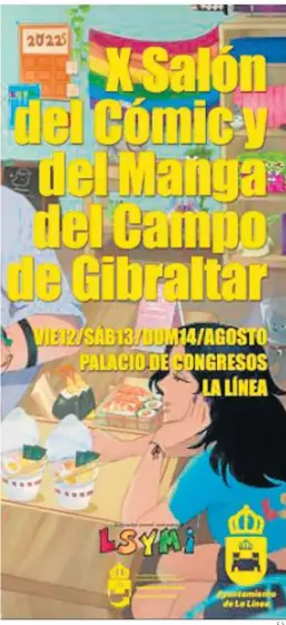  ?? E.S. ?? Cartel del Salón del Cómic y el Manga de La Línea.