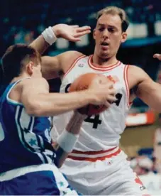  ?? RICK EGLINTON/TORONTO STAR FILE PHOTO ?? The Canadian men’s team hasn’t had home-court advantage in a truly internatio­nal event since Kyle Wiltjer and crew hosted the 1994 worlds.