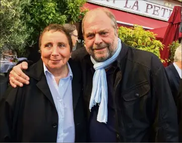  ?? (Photo Ch. Rinaudo) ?? Eric Dupond-Moretti avec Nicole Rubi, la patronne du restaurant «La Petite Maison» à Nice et belle-mère d’un autre avocat célèbre : Thierry Herzog.