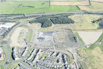  ??  ?? AERIAL VIEW: The old Shepherd Offshore site at Halbeath was chosen for the scheme.