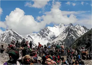  ?? 123RF ?? The pilgrimage to the Amarnath Cave is undertaken by 700,000 Hindus each year.