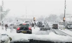  ??  ?? TRAFFIC GRIDLOCK: Viv Wade took this photo at King Cross, Halifax