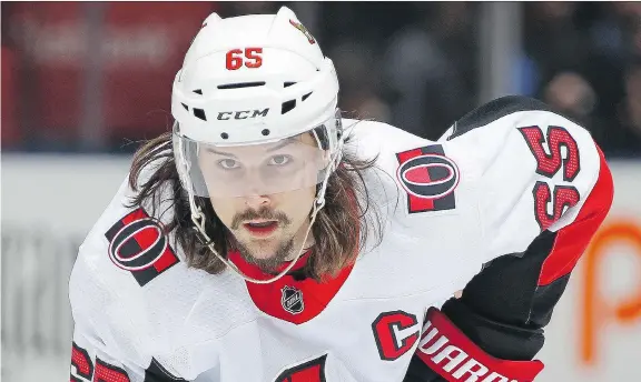  ?? CLAUS ANDERSEN/GETTY IMAGES ?? Trading superstar captain Erik Karlsson would upset a large portion of the Ottawa Senators’ fan base, but is it the right move for this struggling franchise?