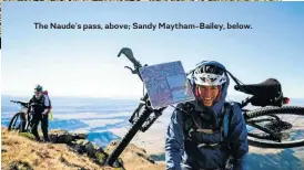  ??  ?? The Naude's pass, above; Sandy Maytham-Bailey, below.