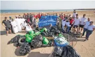  ?? – Supplied ?? CONSERVATI­ON EFFORTS: Oman Sail has organised beach cleanups at other locations along the sailing route.