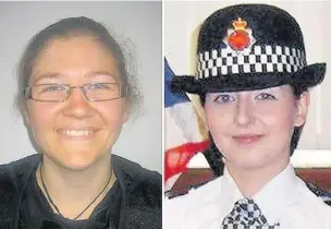  ??  ?? ●●Pc Fiona Bone, left, and Pc Nicola Hughes